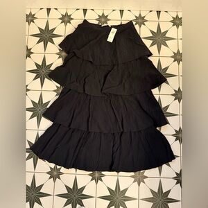 Black Tiered Skirt
